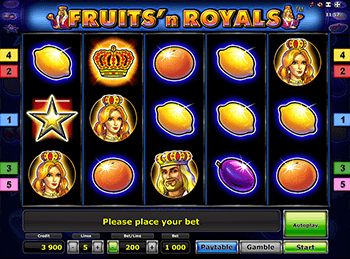 Игровые автоматы Fruits And Royals